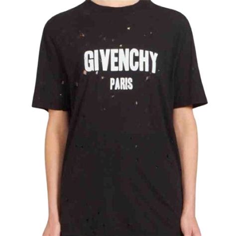 givenchy t shirt womens|Givenchy top with holes.